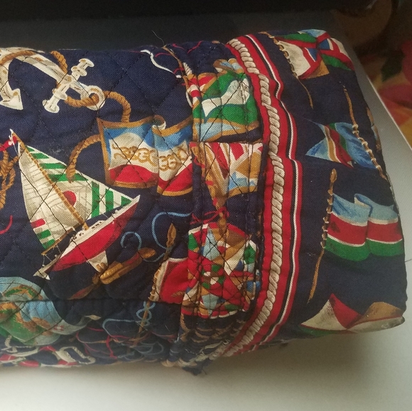 Vera Bradley Regatta duffel zipper bag 11x5x5 - Picture 5 of 8